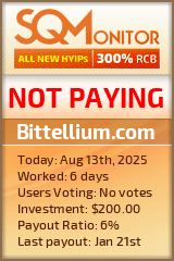 Bittellium.com HYIP Status Button