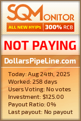 DollarsPipeLine.com HYIP Status Button