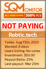 Robtic.tech HYIP Status Button