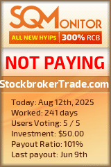 StockbrokerTrade.com Project Status Button