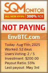 EnvBTC.com Project Status Button