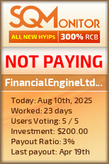FinancialEngineLtd.com Project Status Button