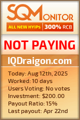 IQDraigon.com Project Status Button