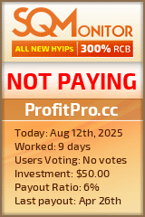 ProfitPro.cc Project Status Button