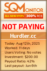 Hurdler.cc HYIP Status Button