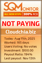 Cloudchia.biz Project Status Button