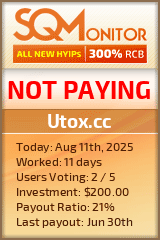 Utox.cc Project Status Button