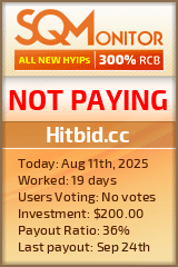 Hitbid.cc Project Status Button
