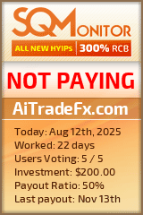 AiTradeFx.com Project Status Button
