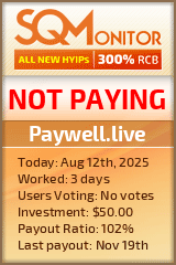 Paywell.live Project Status Button