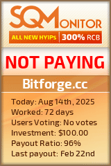 Bitforge.cc HYIP Status Button