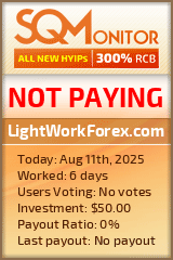 LightWorkForex.com Project Status Button