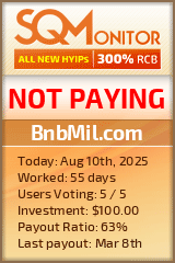 BnbMil.com Project Status Button