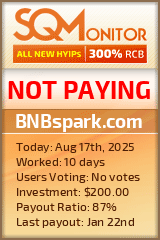 BNBspark.com Project Status Button