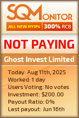 Ghost Invest Limited Project Status Button