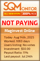 Maginvest Online Project Status Button