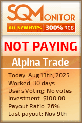 Alpina Trade HYIP Status Button