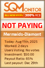 Mermaids-Diamont HYIP Status Button