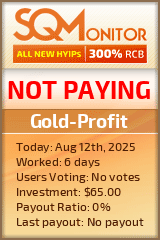 Gold-Profit Project Status Button