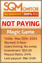 Magic Game HYIP Status Button