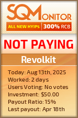 Revolkit HYIP Status Button