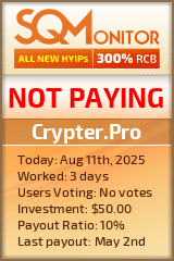 Crypter.Pro HYIP Status Button