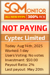 Cyptec Limited Project Status Button