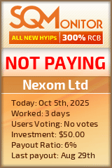 Nexom Ltd Project Status Button
