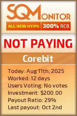 Corebit Project Status Button