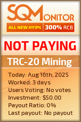 TRC-20 Mining Project Status Button