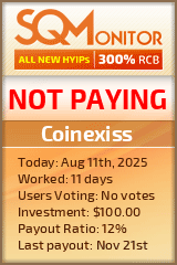 Coinexiss Project Status Button