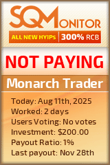 Monarch Trader Project Status Button