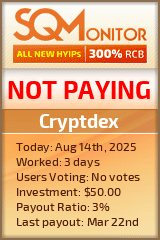 Cryptdex Project Status Button