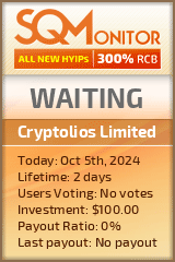 Cryptolios Limited HYIP Status Button