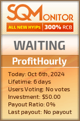 ProfitHourly HYIP Status Button