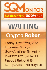 Crypto Robot HYIP Status Button