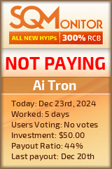 Ai Tron HYIP Status Button