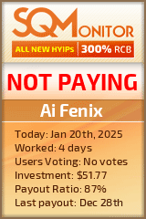 Ai Fenix HYIP Status Button