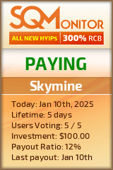 Skymine Project Status Button