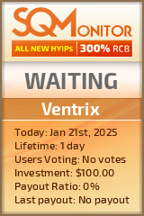 Ventrix HYIP Status Button