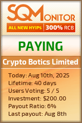 Crypto Botics Limited Project Status Button