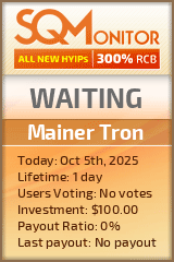 Mainer Tron Project Status Button