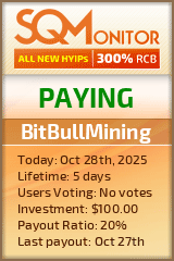 BitBullMining Project Status Button