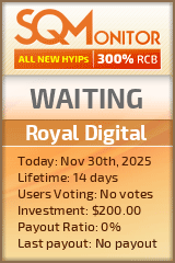 Royal Digital Project Status Button