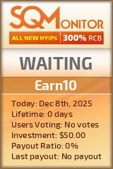 Earn10 Project Status Button