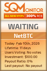 NetBTC Project Status Button