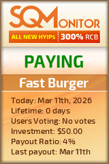 Fast Burger Project Status Button