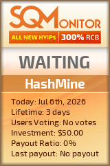 HashMine Project Status Button