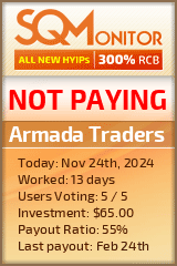 Armada Traders HYIP Status Button