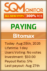 Bitomax Project Status Button